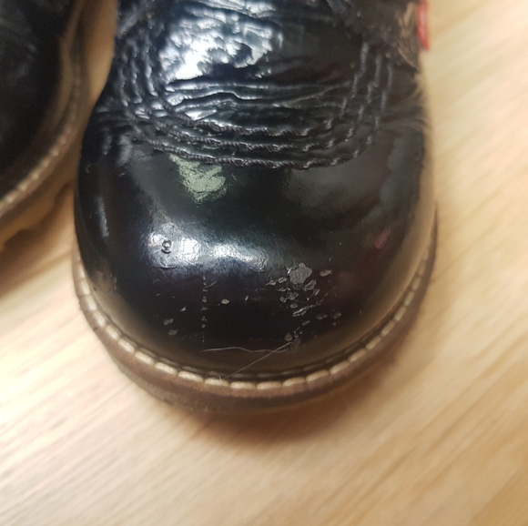 Kickers - Toddler shiny leather boots, size US 8 - Picture 5 of 8